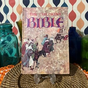 Vintage 1969 Golden Press The Children's Bible Hardcover Color Illustrated